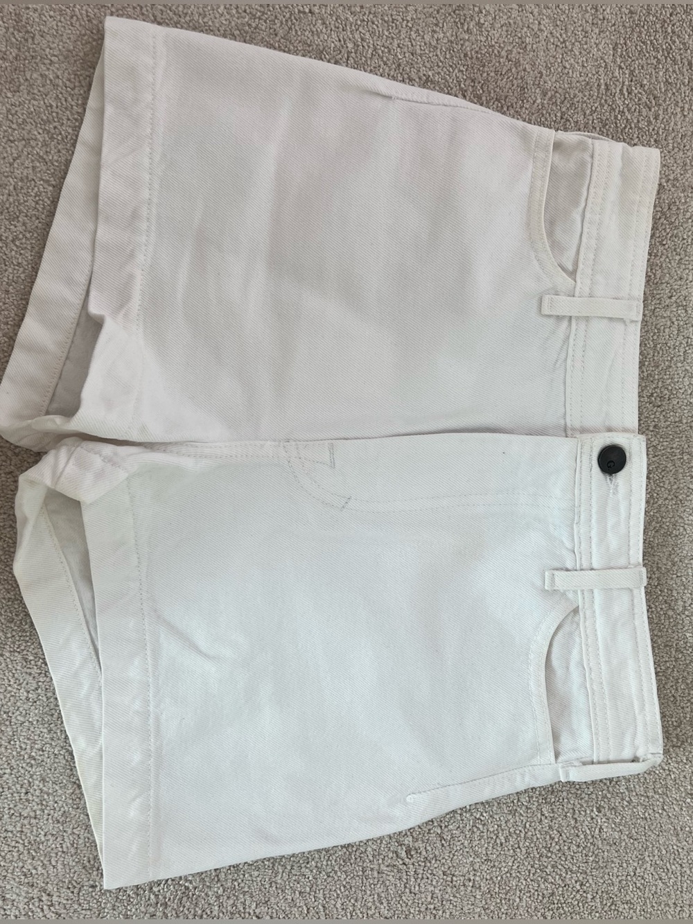 Goop G. Label white denim shorts